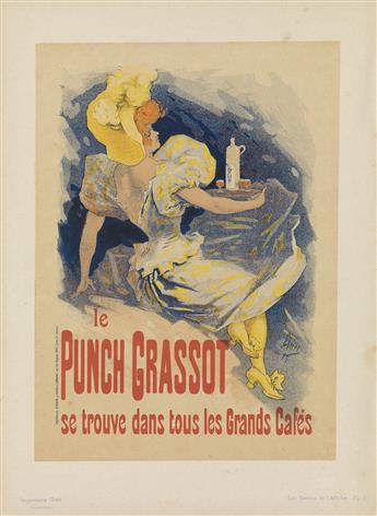 JULES CHÉRET (1836-1932). LES MAÎTRES DE LAFFICHE. Group of 5 plates. Each approximately 15x11 inches, 38x29 cm. Chaix, Paris.